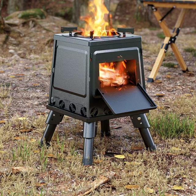 【残り3個】薪ストーブアウトドアストーブ(スチール) Amazon.co.jp: DANCHEL OUTDOOR S6 超軽量 ホットテントストーブ
