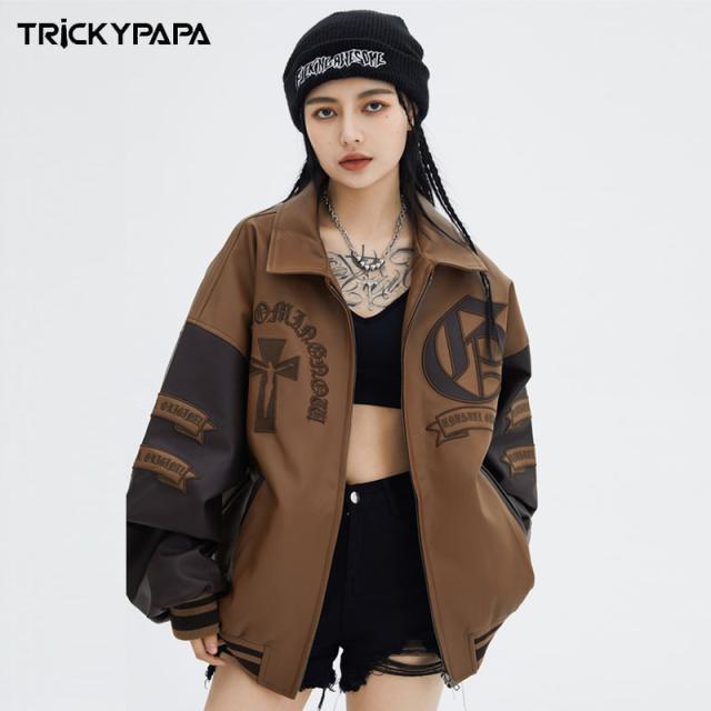 アメリカン ハイストリート フライトジャケット ユニセックス ベースボール ジャンバー カジュアル ブルゾン