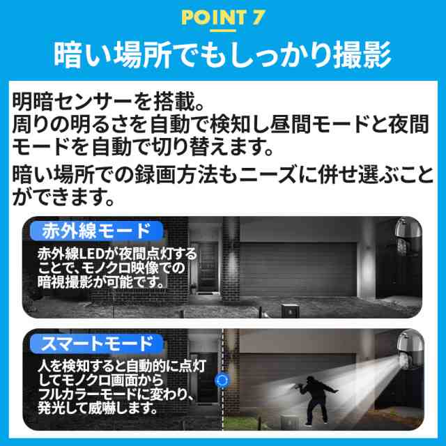 防犯カメラ 屋外 ソーラー ワイヤレス wifi 野外防犯カメラ 屋外防犯