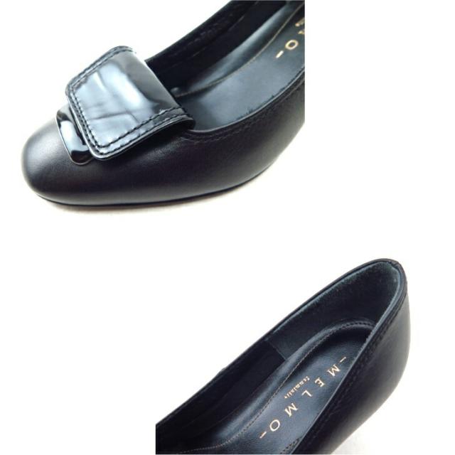 MELMO ML7664 B ブラック メルモ 婦人靴 レディース パンプス 7.5cm