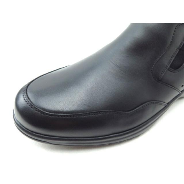 Madras WALK MW8016 ブラック メンズ ビジネス マドラスウォーク ゴアテックス スリッポン ゴアテックス 通気性 防水 夏 蒸れにくい 紐無し スニーカー ４Ｅ ベーシック 幅広 ゆったり_4