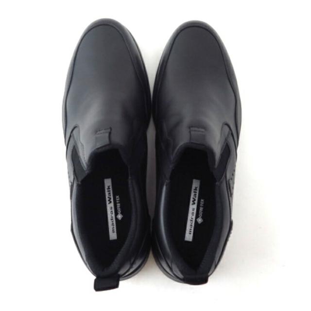 Madras WALK MW8016 ブラック メンズ ビジネス マドラスウォーク ゴアテックス スリッポン ゴアテックス 通気性 防水 夏 蒸れにくい 紐無し スニーカー ４Ｅ ベーシック 幅広 ゆったり_6
