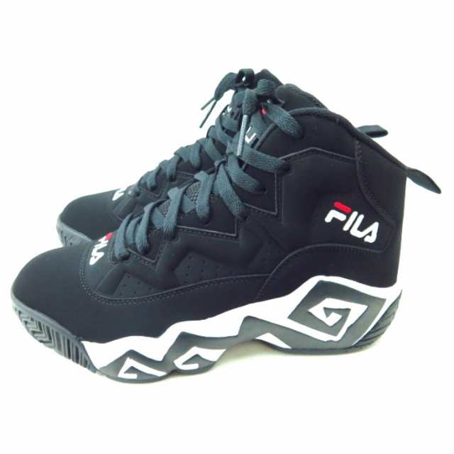 FILA MB FHE102 B(001) フィラ 厚底スニーカー メンズ バスケ バッシュ ダッドスニーカー ダッドシューズ 復刻 ミッドカット 靴 ストリ