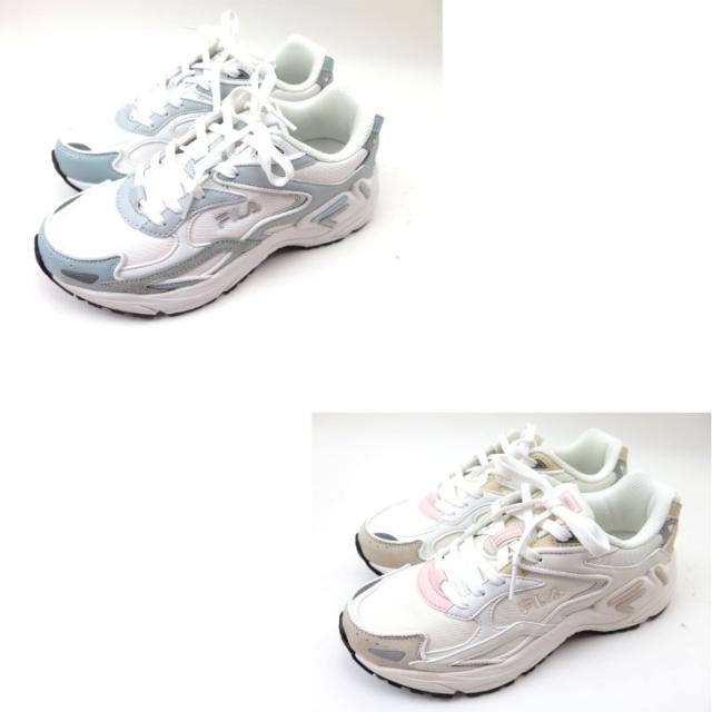 FILA フィラ CATAPULT USS23017 ホワイト/グレー(146) ホワイト/ベージュ(155) レディース カタパルト  スニーカー 厚底   ローカット FILA フィラ CATAPULT USS23017 ホワイト/グレー(146) ホワイト