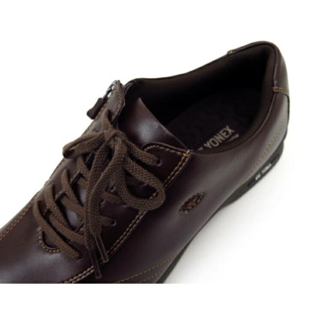 YONEX ヨネックス SHW-MC30 ダークブラウン(040)ズメン 紳士 パワークッション ウォーキングシューズ 通勤 ワイド 靴 幅広 歩きやすい 3.5E