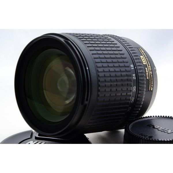 【中古】ニコン Nikon AF-S DX Zoom Nikkor ED 18-135mm F3.5-5.6 G 美品 AF-Sマウント 望遠 ズーム 前後キャップ付き