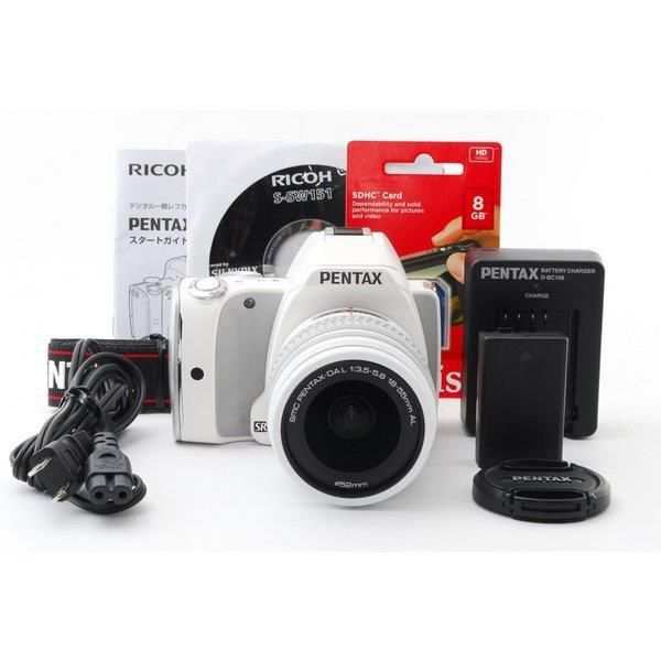 【中古】ペンタックス PENTAX K-S1 ホワイトレンズキット 美品 SDカード付き