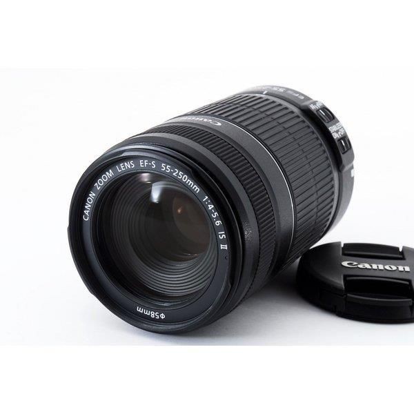 【中古】キヤノン Canon EF-S 55-250mm F4-5.6 IS II 美品 望遠ズームレンズ 人気レンズ