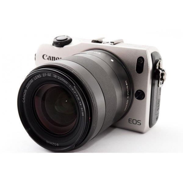 中古】キヤノン Canon EOS M シルバー レンズキット 美品 軽量