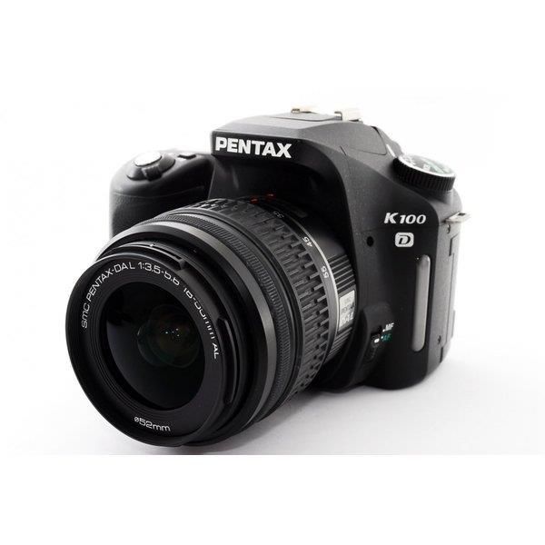 【中古】ペンタックス PENTAX K100D レンズキット ブラック 美品 手ぶれに強い  SDカード付きの通販は