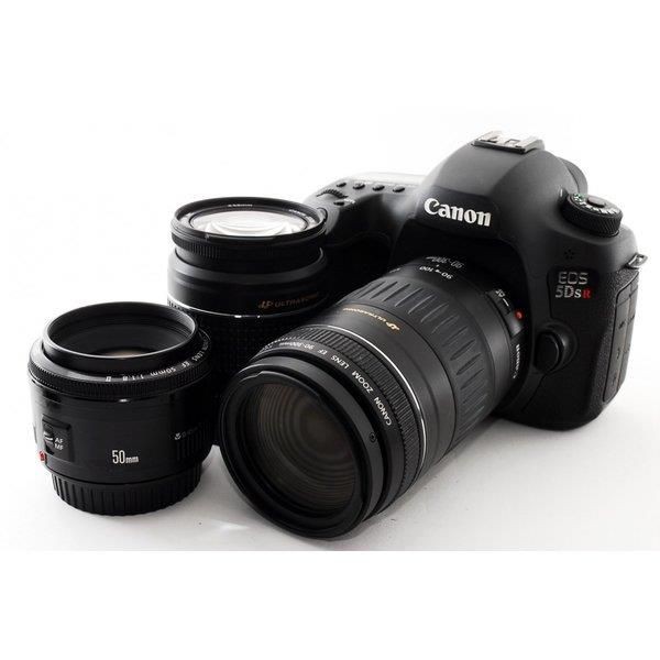 中古】キヤノン Canon EOS 5DsR 単焦点&標準&超望遠トリプルレンズセット Wi-