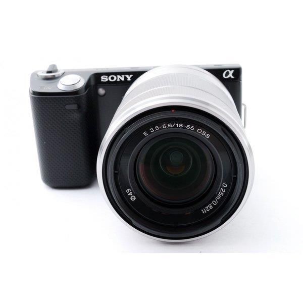 【中古】ソニー SONY  NEX-5N ブラック レンズキット 美品  外付けフラッシュSDカード付きの通販は