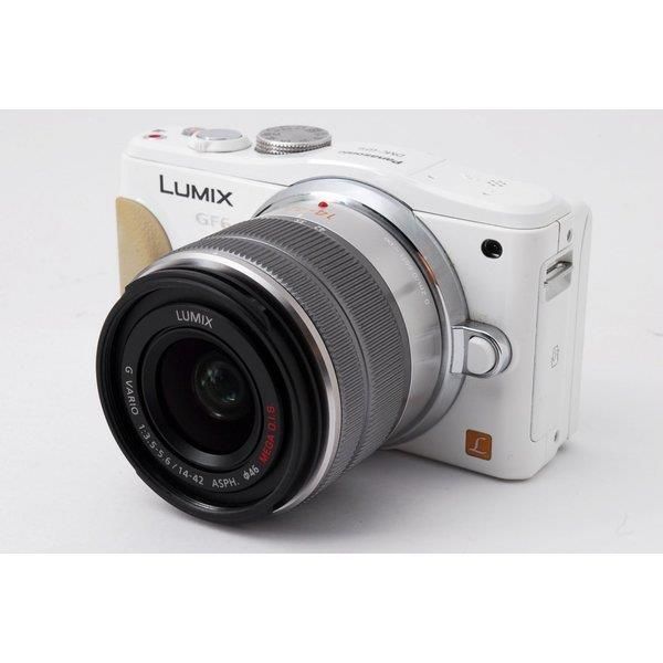 【中古】パナソニック Panasonic  DMC-GF6 ホワイト レンズキット 美品  SDカード付き