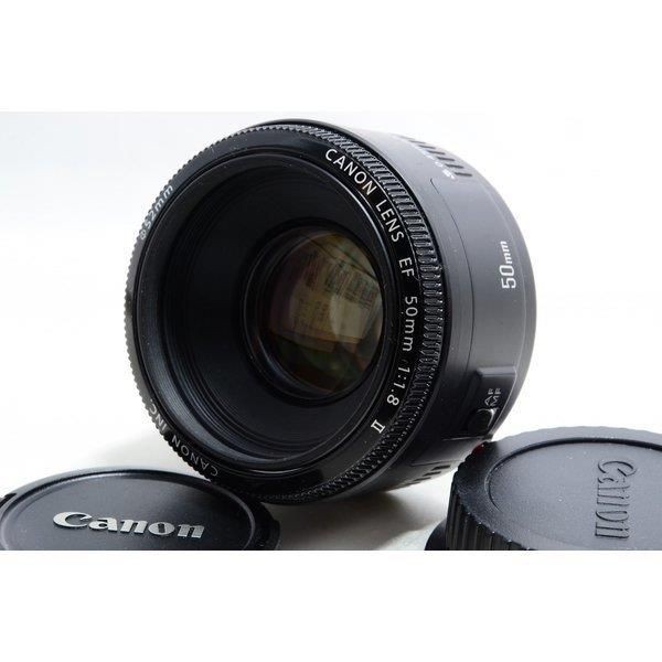 【中古】キヤノン Canon EF 50mm f/1.8 II 美品 単焦点