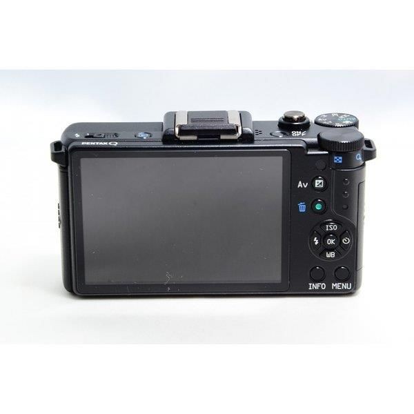 【中古】ペンタックス PENTAX Q ブラック レンズセット 美品 超小型軽量 SDカードストラップ付き