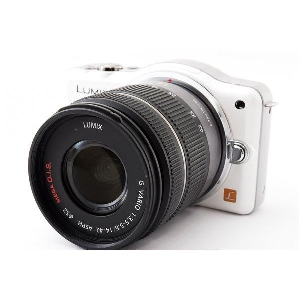 【中古】パナソニック Panasonic  DMC-GF3 ホワイト レンズキット 美品   SDカード付き
