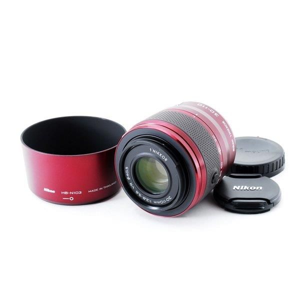 中古】ニコン Nikon 1 NIKKOR 30-110mm f/3.8-5.6 VR レッド 美品 HB-N103