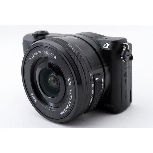 【中古】ソニー SONY α5100 ILCE-5100 レンズキット ブラック 美品 Wi-Fiで SDカード付き