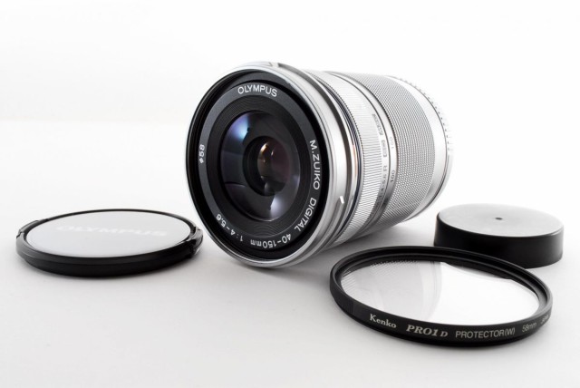 【中古】オリンパス OLYMPUS M.Zuiko DIGITAL 40-150mm f/4-5.6 R ED MSC シルバー ズイコーデジタル 美品 マイクロフォーサーズマウント