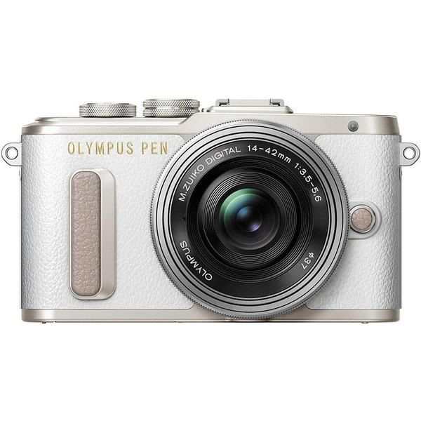 【中古】オリンパス OLYMPUS E-PL8 レンズキット ホワイト SDカード付き