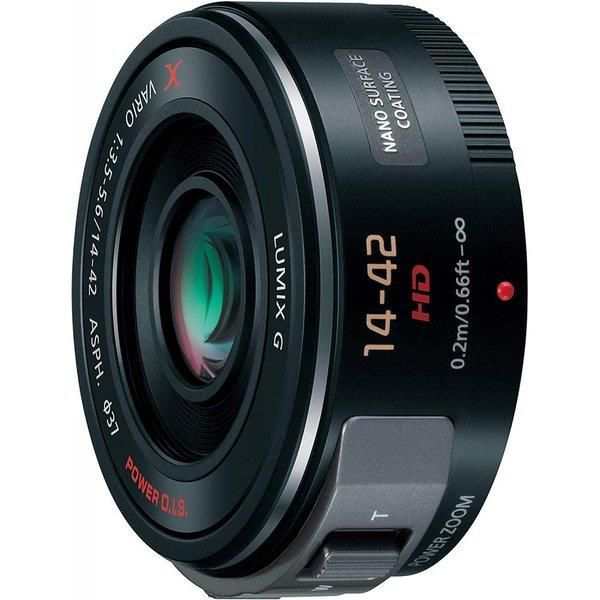 【中古】パナソニック Panasonic 14-42mm F3.5-5.6 電動ズーム搭載標準レンズ ブラック G X VARIO PZ ASPH. POWER O.I.S. H-PS14042-K