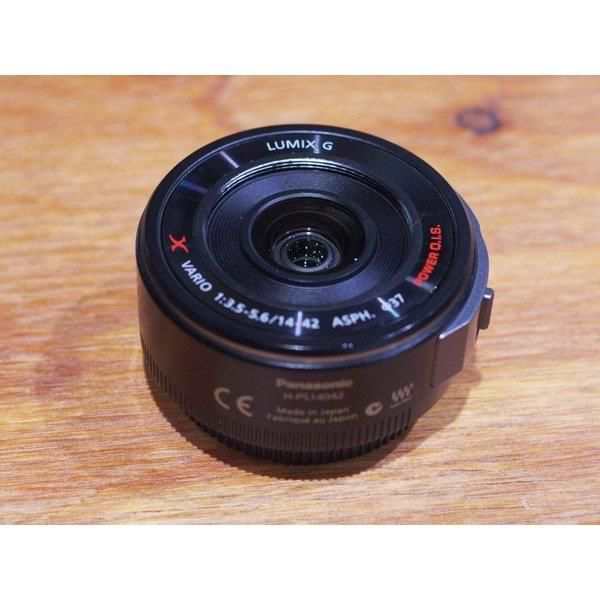 【中古】パナソニック Panasonic 14-42mm F3.5-5.6 電動ズーム搭載標準レンズ ブラック G X VARIO PZ ASPH. POWER O.I.S. H-PS14042-K