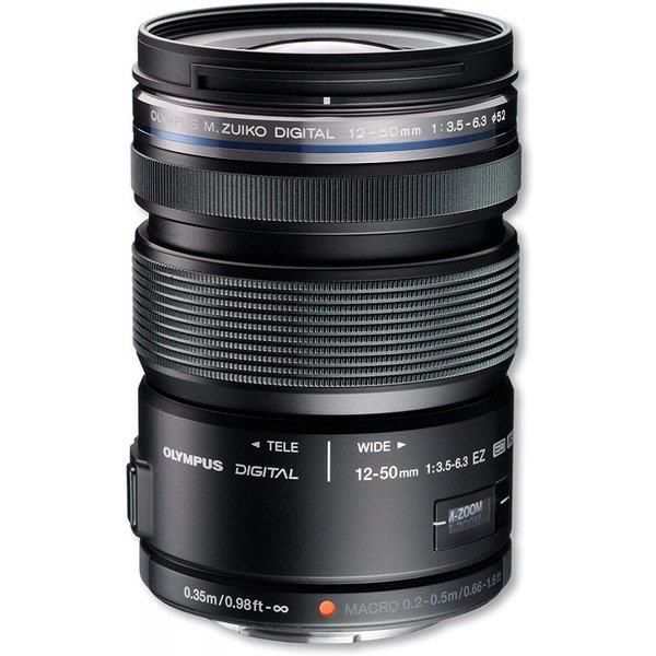 【中古】オリンパス OLYMPUS ED12-50mmF3.5-6.3 EZ BLK 標準ズームレンズ 防塵防滴 ブラック