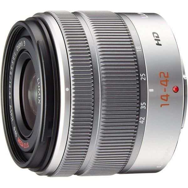 【中古】パナソニック Panasonic 標準ズームレンズ G VARIO 14-42mm/F3.5-5.6 II ASPH. シルバー H-FS1442A-S