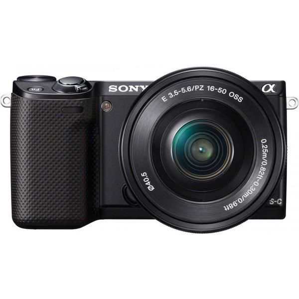 【中古】ソニー SONY α NEX-5R パワーズームレンズキット ブラック NEX-5RL/B SDカード付き