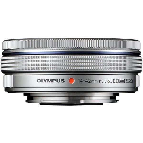 【中古】オリンパス OLYMPUS 電動式パンケーキズームレンズ M.ZUIKO DIGITAL ED 14-42mm F3.5-5.6 EZ SLV