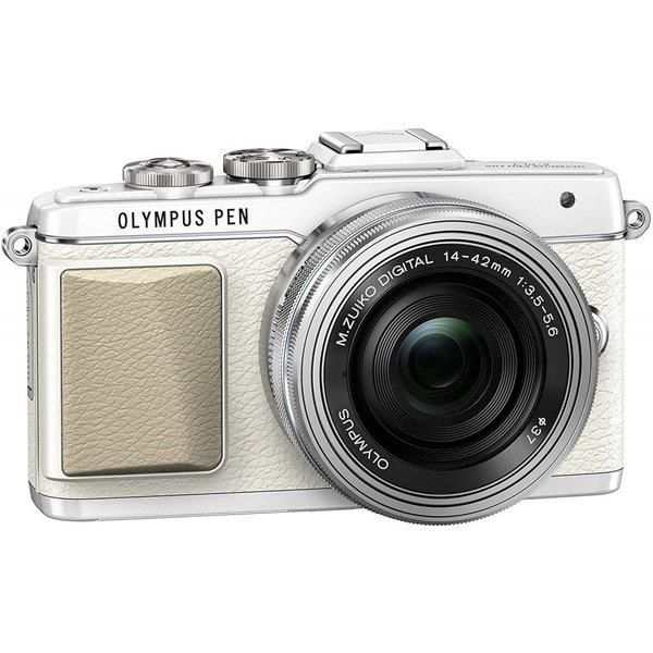 【中古】オリンパス OLYMPUS E-PL7 14-42mm EZレンズキット ホワイト E-PL7 EZ LKIT WHT SDカード付き