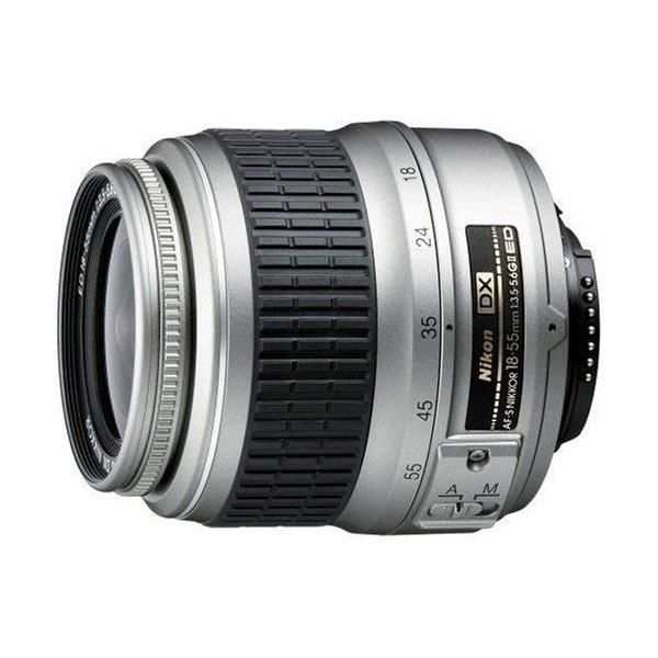 【中古】ニコン Nikon AF-S DX ズームニッコール ED 18-55mm F3.5-5.6 G II シルバー デジタル専用