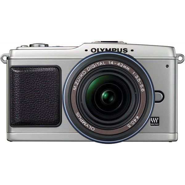 【中古】オリンパス OLYMPUS E-P1 レンズキット シルバー E-P1 LKIT-SLV SDカード付き