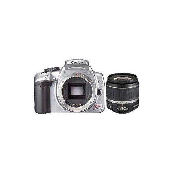 【中古】キヤノン Canon EOS KISS デジタル N シルバー レンズキットの通販は