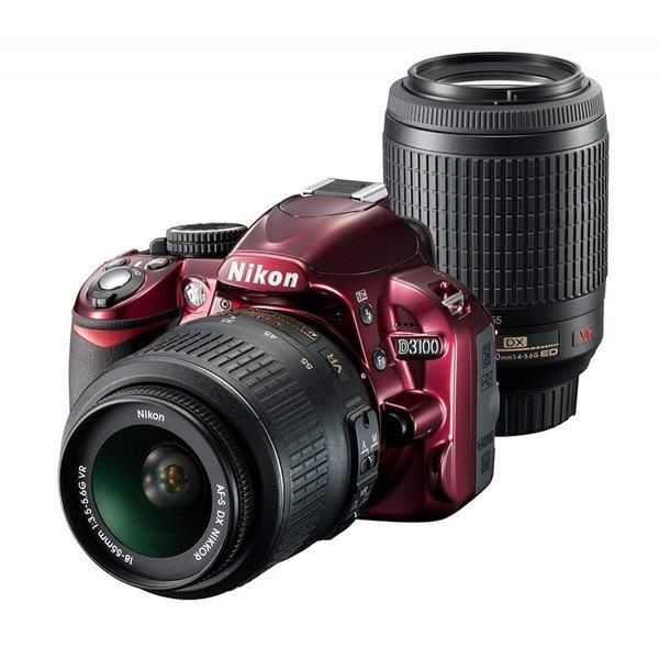 Nikon D3100 ダブルズームキット SDカードつき ニコン デジタル一眼 Nikon D3100 レンズキット 中古 新品SD