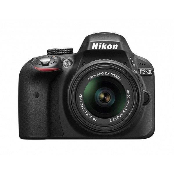 【中古】ニコン Nikon D3300 18-55 VR IIレンズキット ブラック SDカード付きの通販は