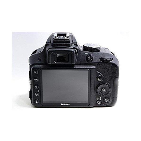 【中古】ニコン Nikon D3300 ダブルズームキット ブラック D3300WZBK SDカード付き