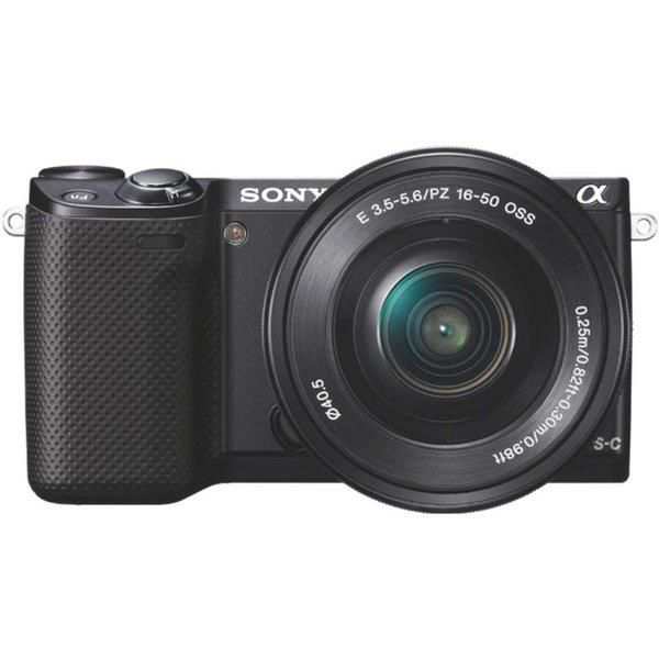 中古】ソニー SONY α NEX-5R ダブルズームレンズキット ブラック NEX-5RY/B SDカード付き ミラーレス一眼