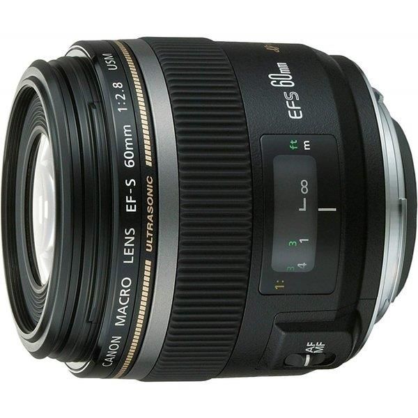 【中古】キヤノン Canon 単焦点マクロレンズ EF-S60mm F2.8マクロ USM APS-C対応の通販は