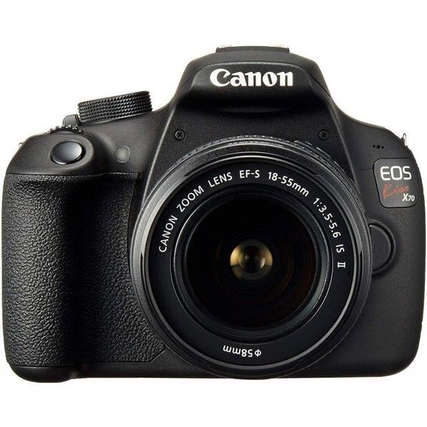【中古】キヤノン Canon EOS Kiss X70 レンズキット EF-S18-55mm F3.5-5.6 IS II付属 SDカード付きの通販は