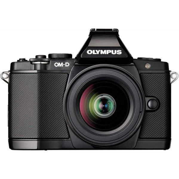 中古】オリンパス OLYMPUS OM-D E-M5 レンズキット ブラック SDカード付き 