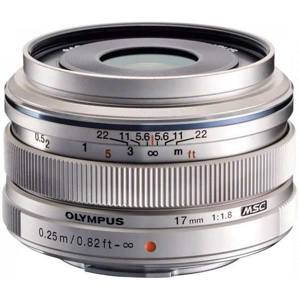 【中古】オリンパス OLYMPUS 単焦点レンズ M.ZUIKO DIGITAL 17mm F1.8 シルバー