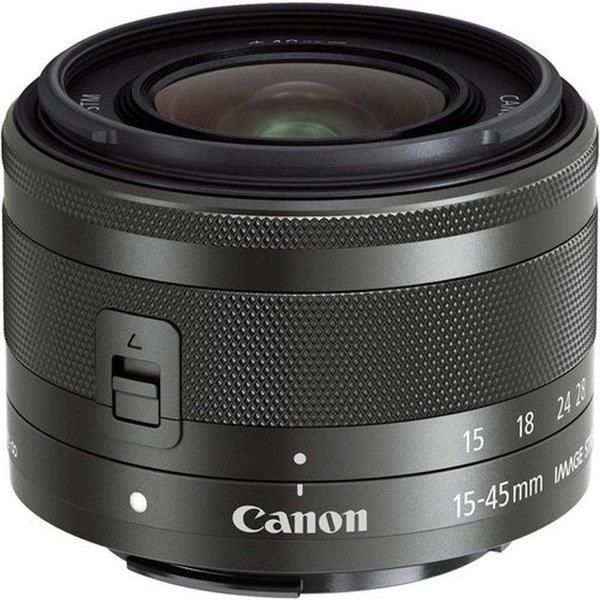 【中古】キヤノン Canon 標準ズームレンズ EF-M15-45mm F3.5-6.3IS STM グラファイト ミラーレス一眼対応 EF-M15-45ISSTM