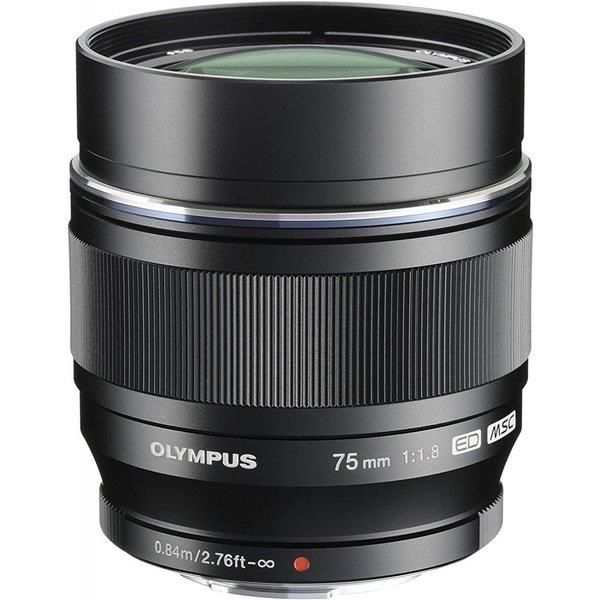 【中古】オリンパス OLYMPUS 単焦点レンズ M.ZUIKO DIGITAL ED 75mm F1.8 ブラック