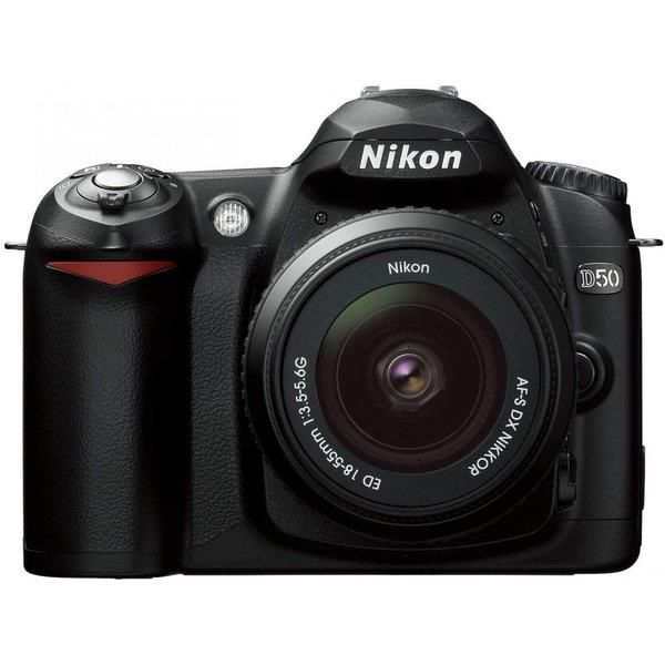 【中古】ニコン Nikon D50 ブラック レンズキット SDカード付き