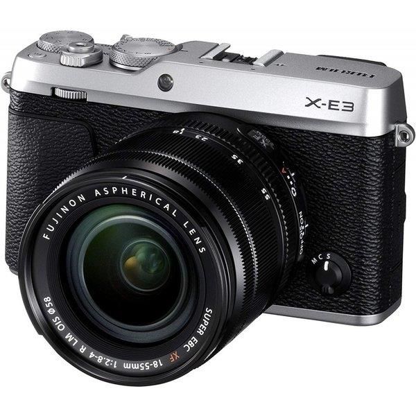 【中古】フジフィルム FUJIFILM  X-E3レンズキットシルバー X-E3LK-S SDカード付きの通販は