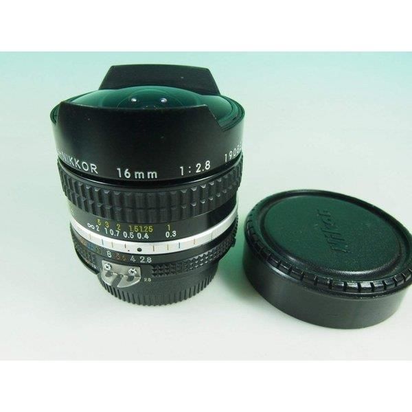 【中古】ニコン Nikon MFレンズ Ai 16mm F2.8s Fisheye
