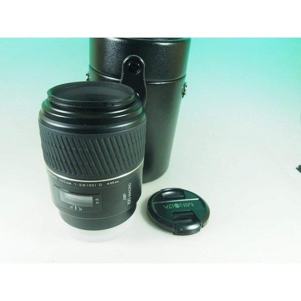 【中古】ミノルタ MINOLTA AF レンズ 100mm F2.8 Macro D