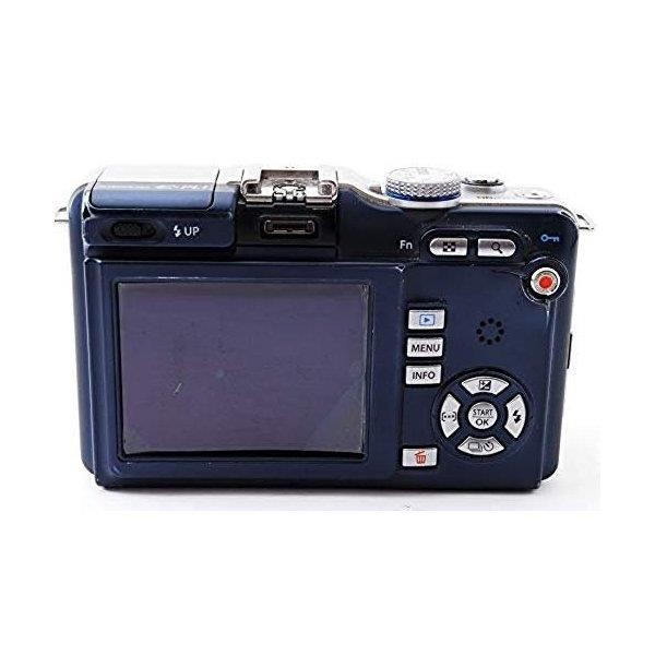 【中古】オリンパス OLYMPUS E-PL1パンケーキレンズキット ブルーブラック E-PL1 PKIT BLU SDカード付き