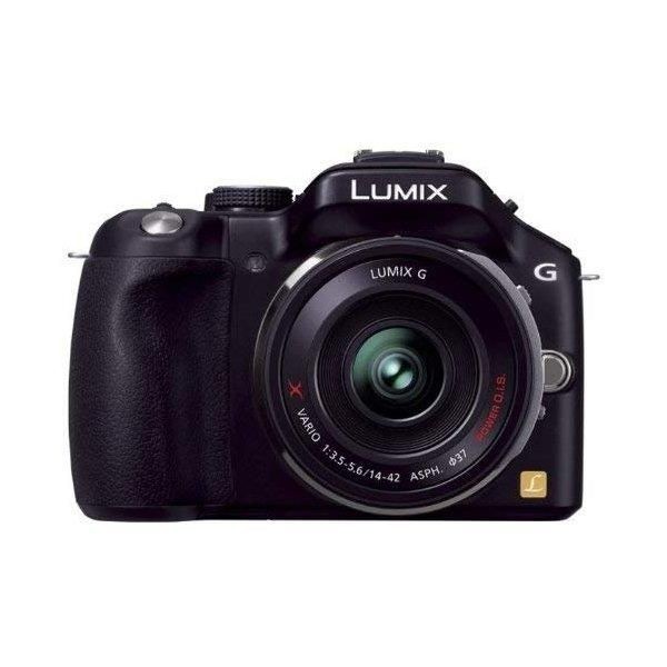 【中古】パナソニック Panasonic G5 レンズキット エスプリブラック DMC-G5X-K SDカード付き